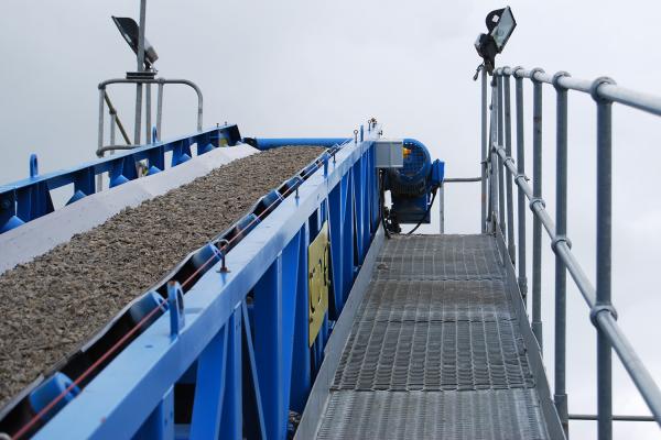 Конвейер для сыпучих грузов