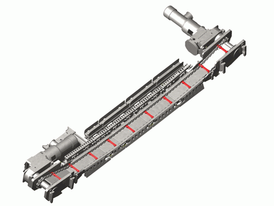 Скребковый забойный конвейер СП-26