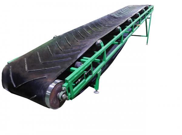 Желобчатый ленточный конвейер для сыпучих материалов