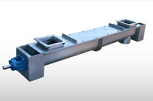 Винтовой конвейер в желобе